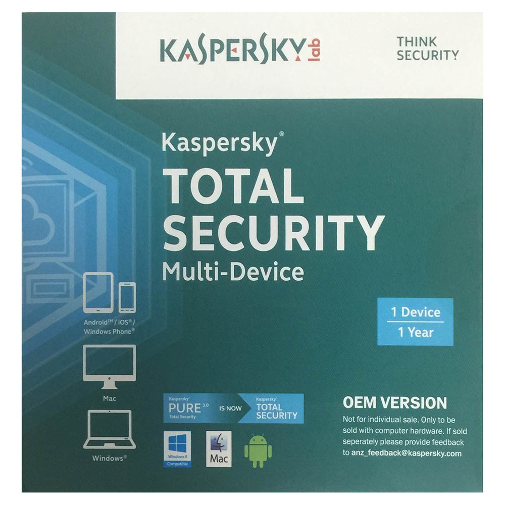Kaspersky Total Security Multi Device OEM CD Media 1 Device with 1 Year